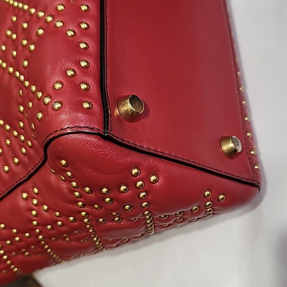 CHRISTIAN DIOR Lady Medium Studs Handbag Shoulder Bag Leather - Picture 7 of 16